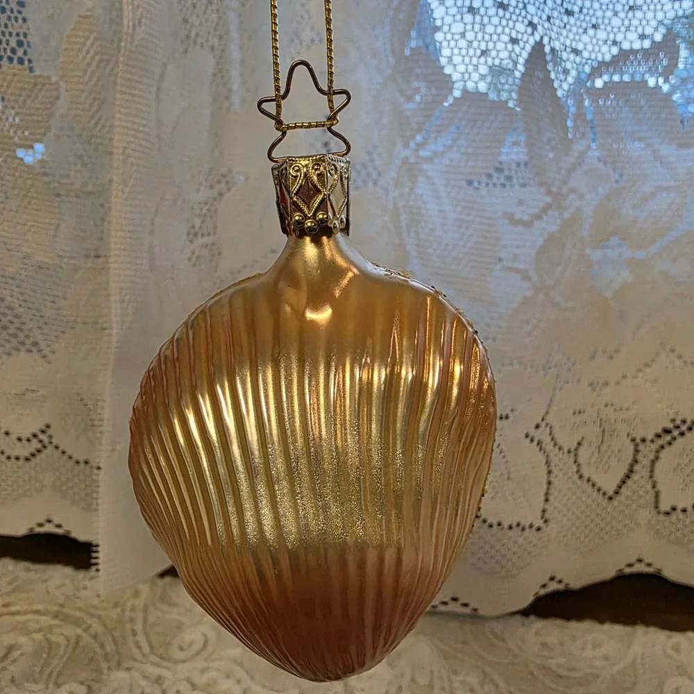 Inge-Glas Blown Glass Ornament Gold 